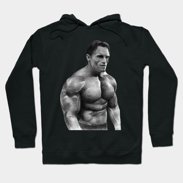 Arnold Schwarzenegger Hoodie by korobovart